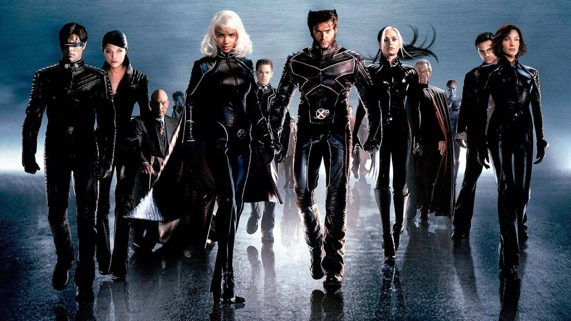 X-men Superheroes Black Uniform Background