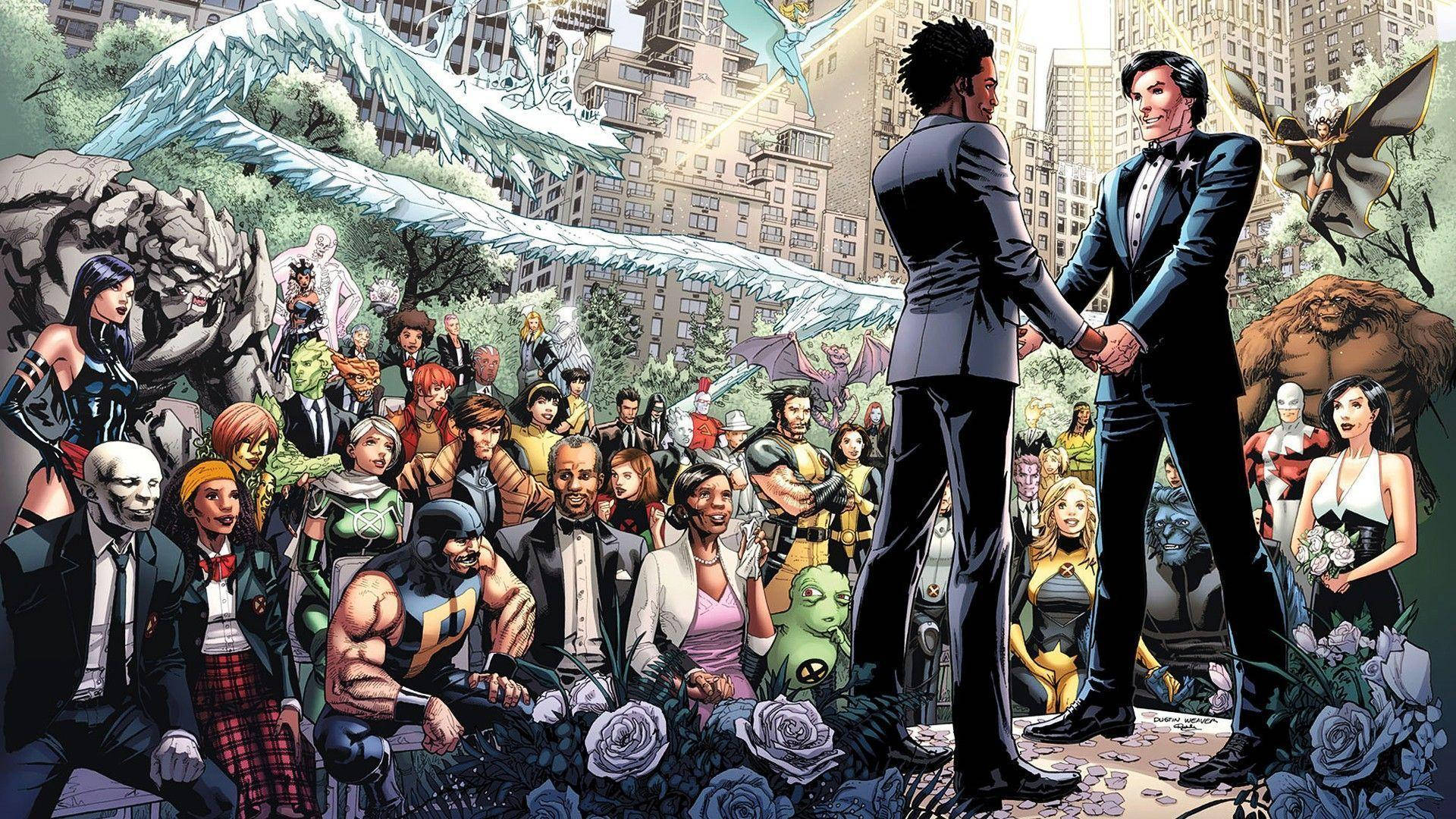 X-men Wedding Background