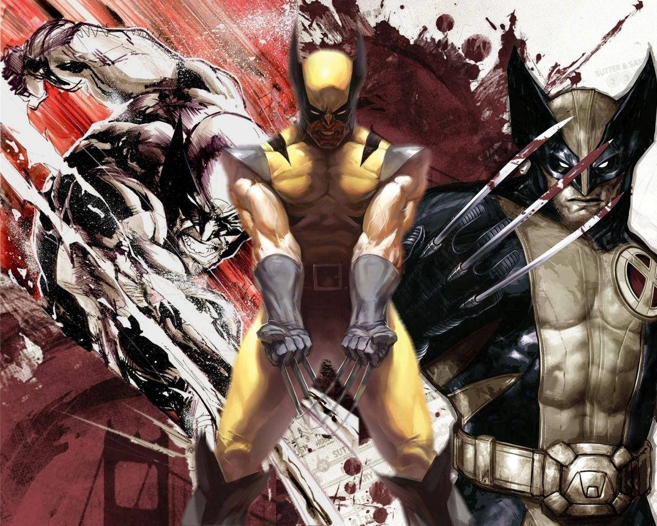 X-men Wolverine Comic Art Background