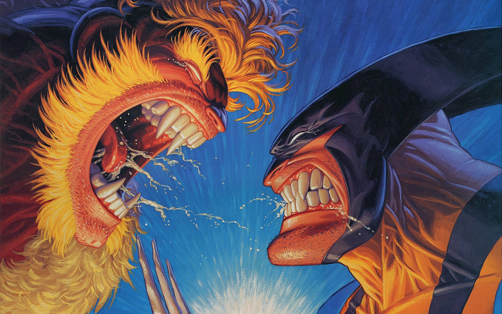X-men Wolverine Face Off Background