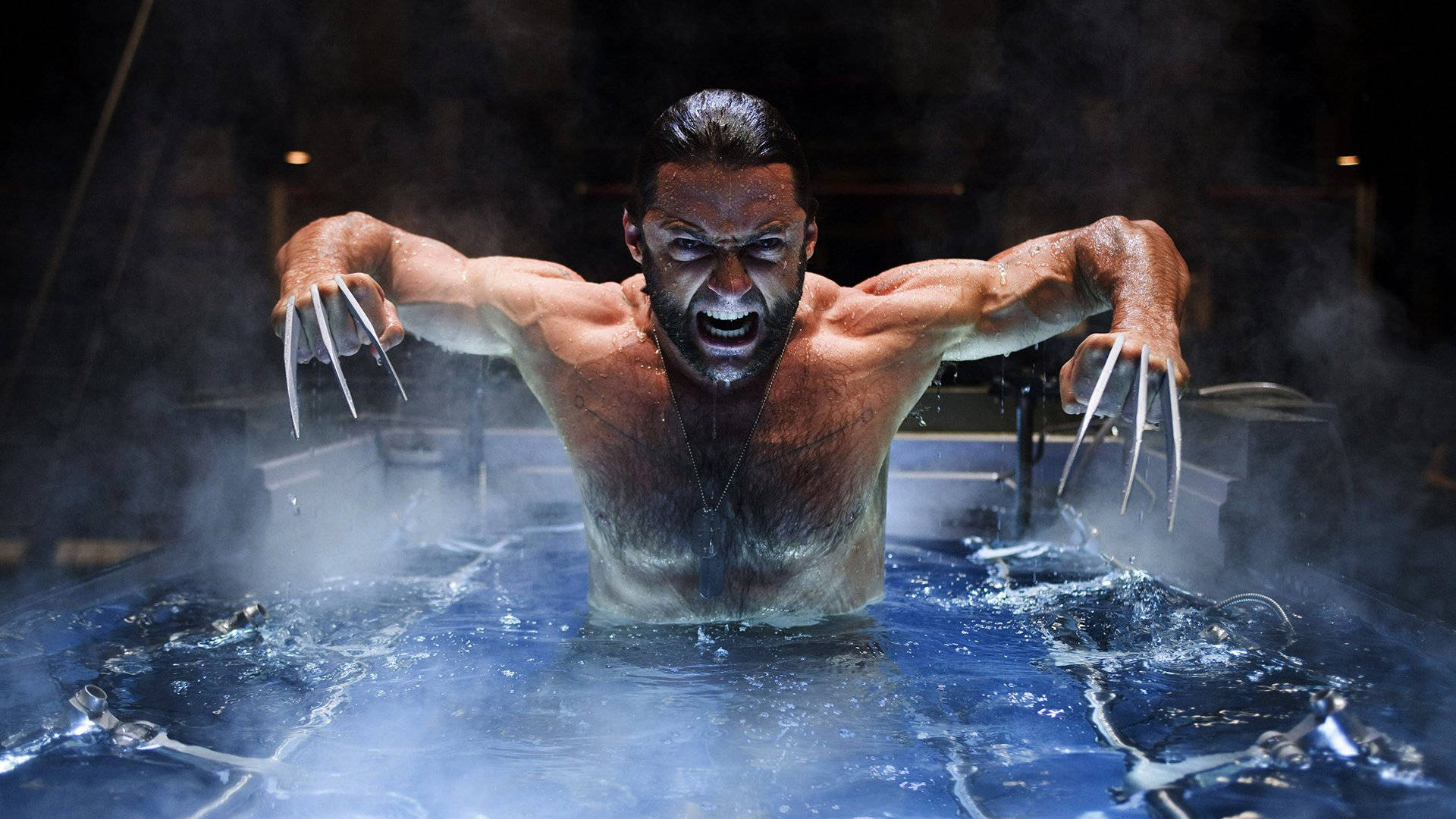 X-men Wolverine In Water Background