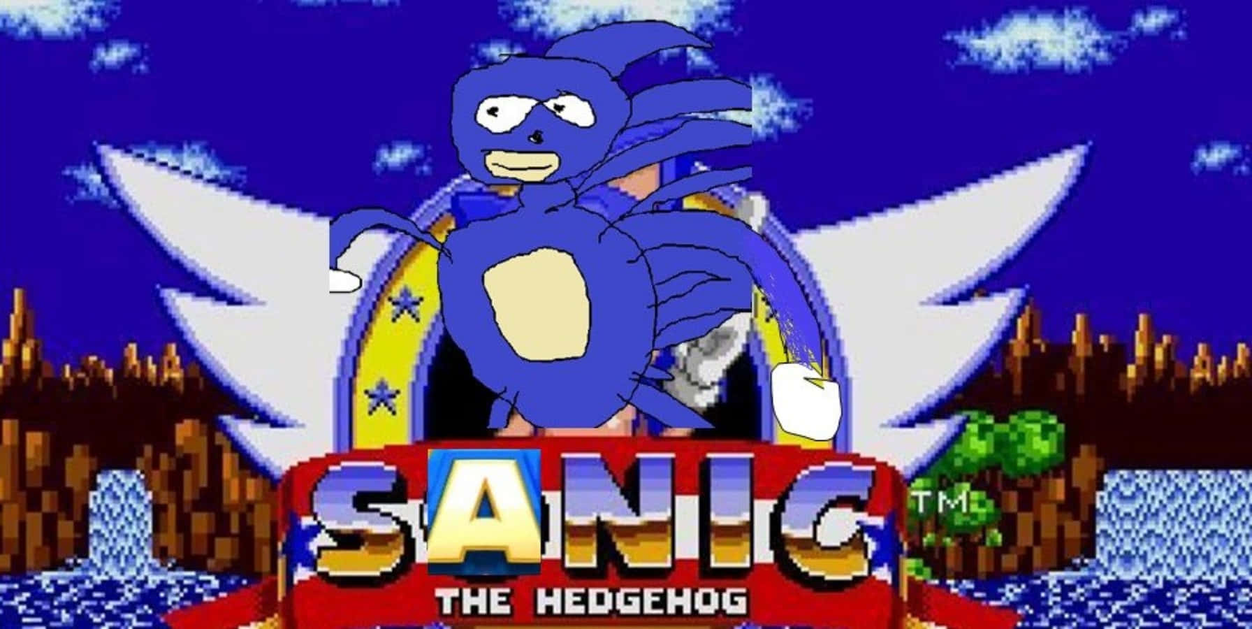 X-sanic Run – High-speed Chase In Neon Glow City Background