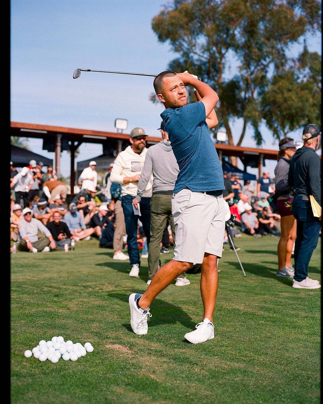 Xander Schauffele Golf Swing Background