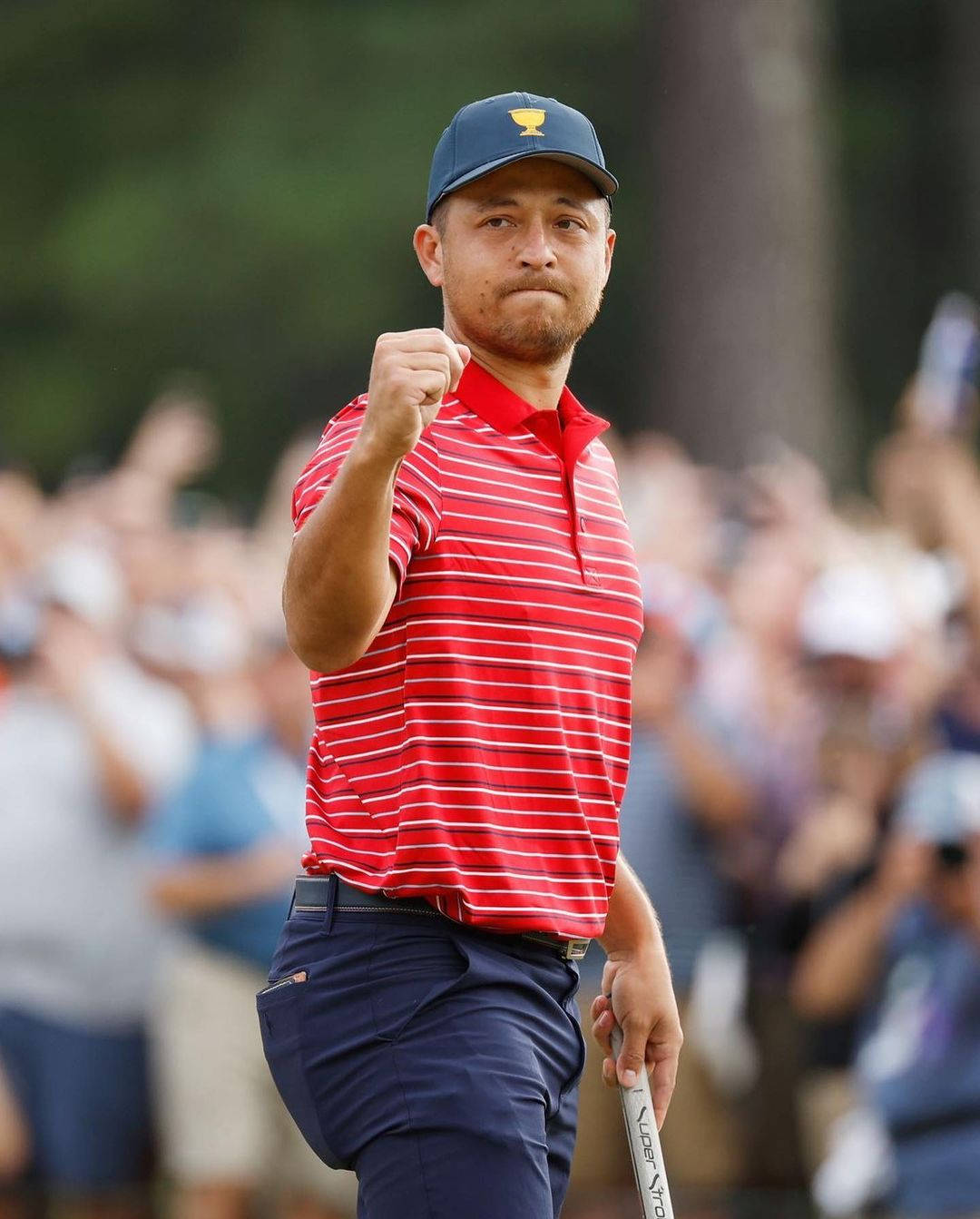 Xander Schauffele Pumping His Fist