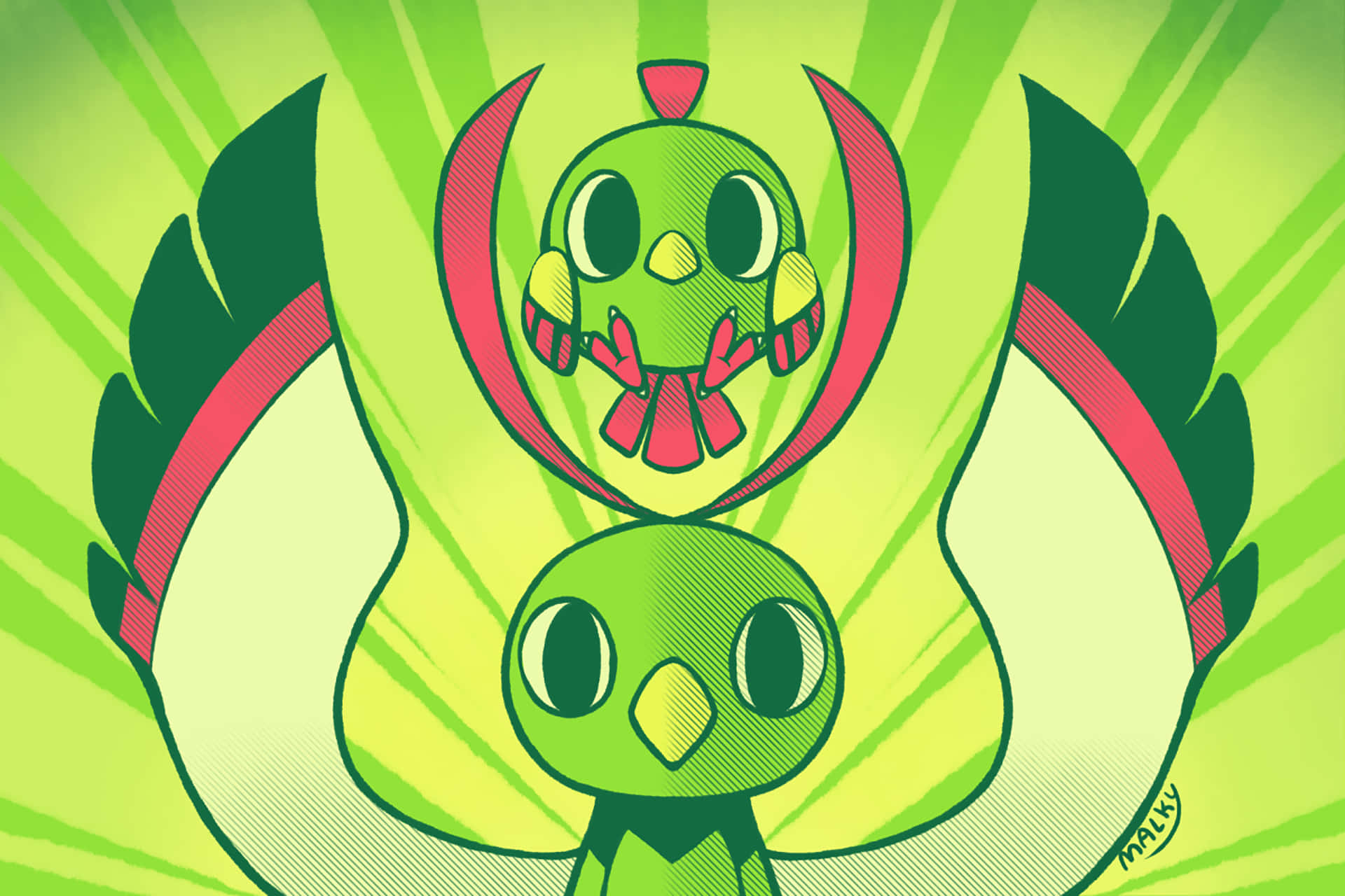Xatu And Natu Background