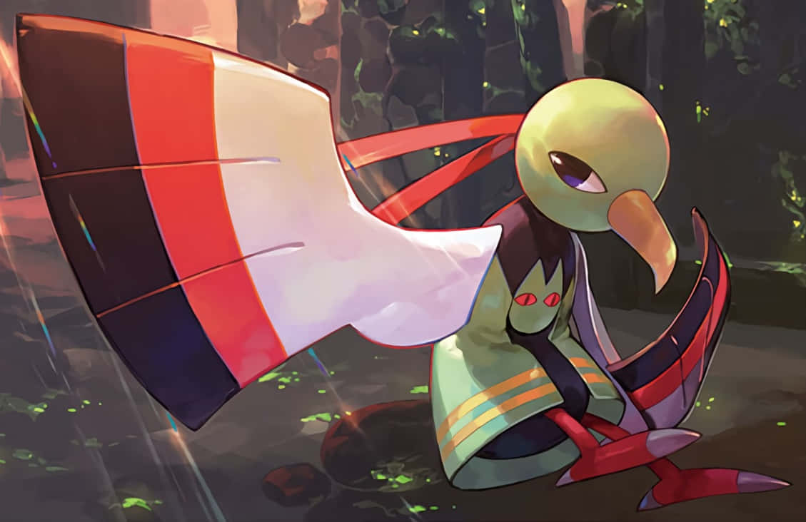 Xatu Getting Wet In The Rain Background