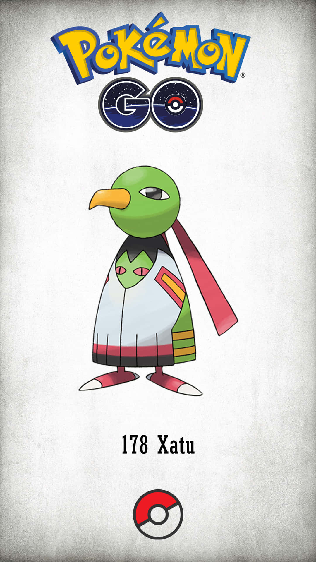 Xatu On Pokémon Go Background