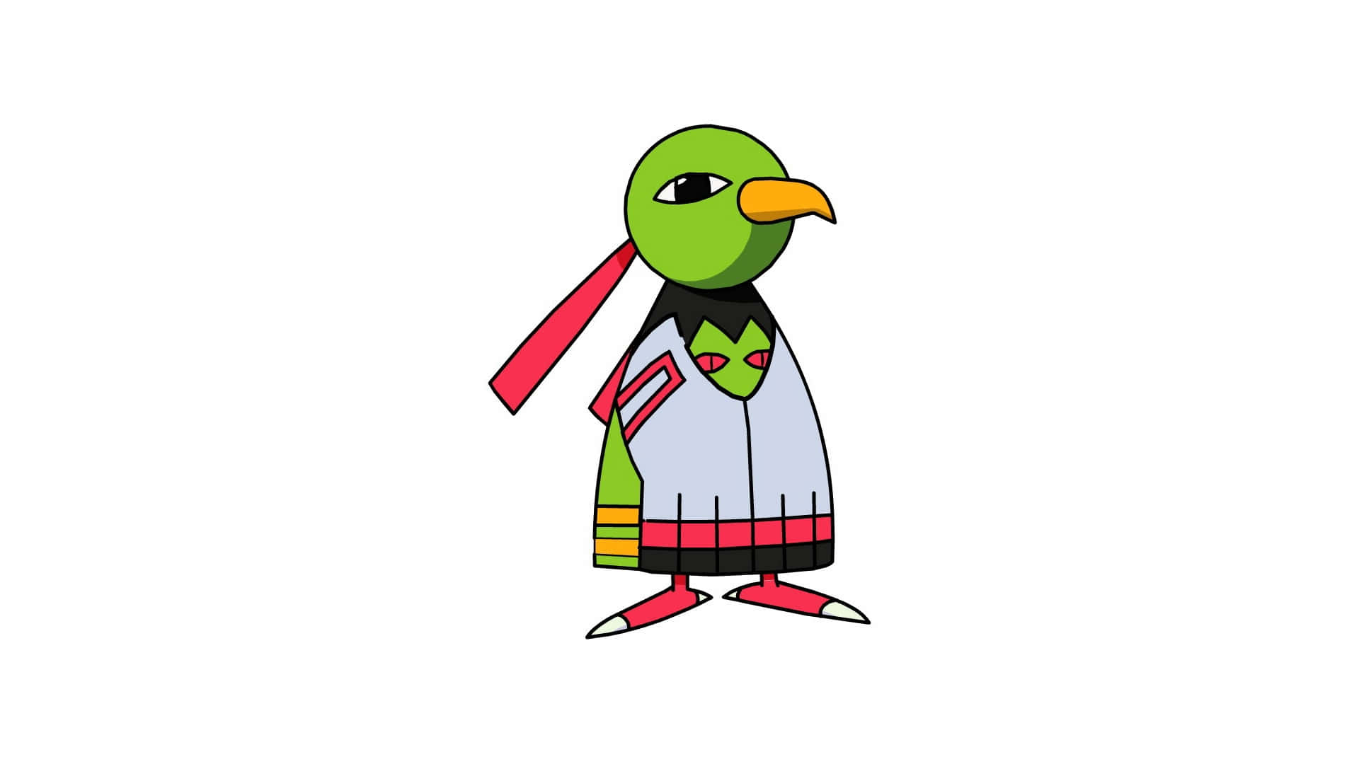 Xatu On White Background Background