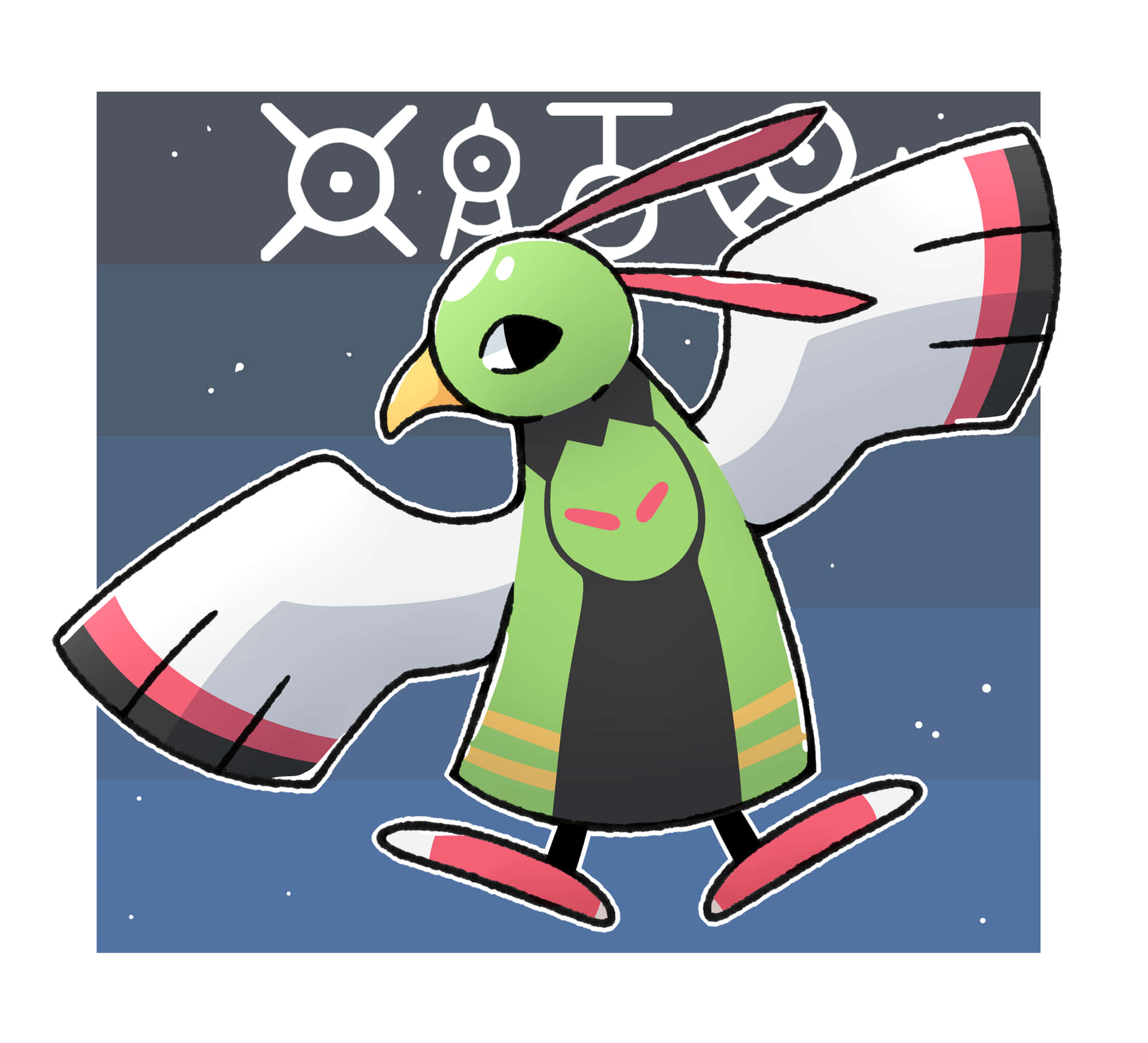 Xatu Spreading Its Arms Background