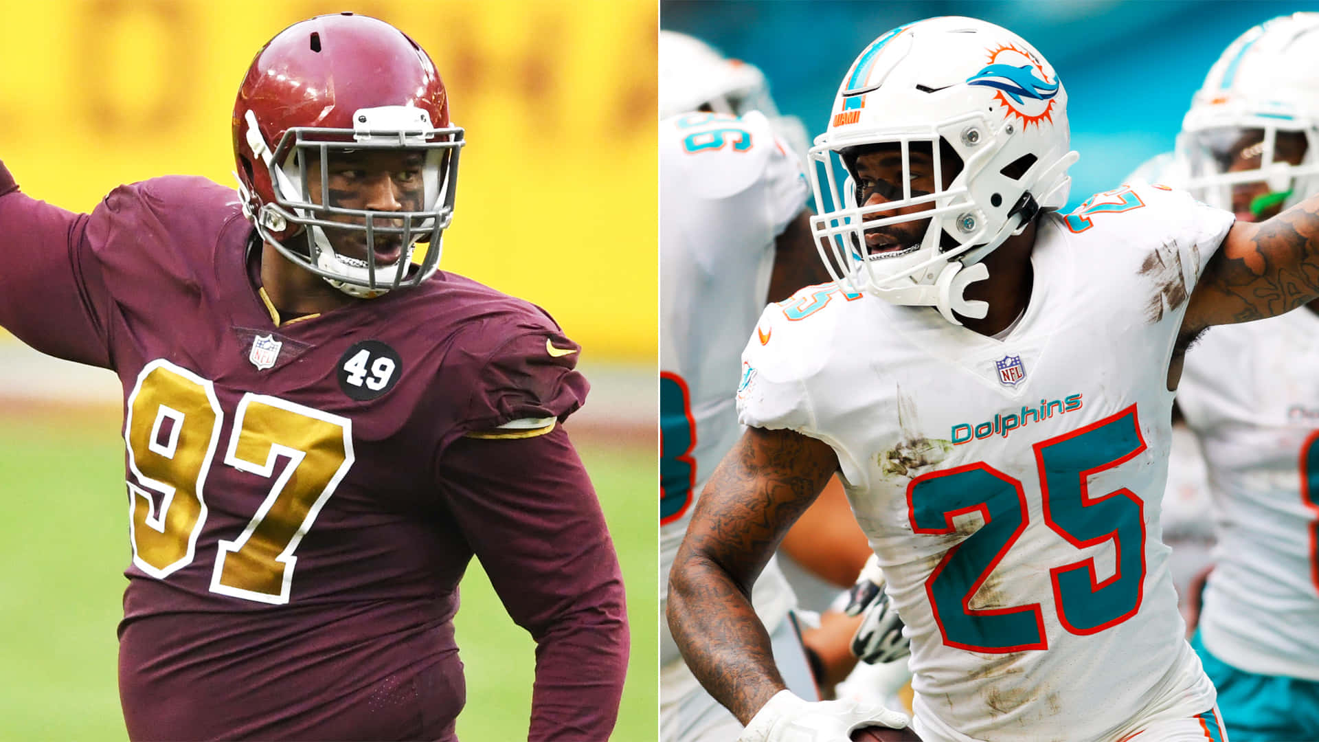 Xavien Howard Miami Dolphins 25 Background