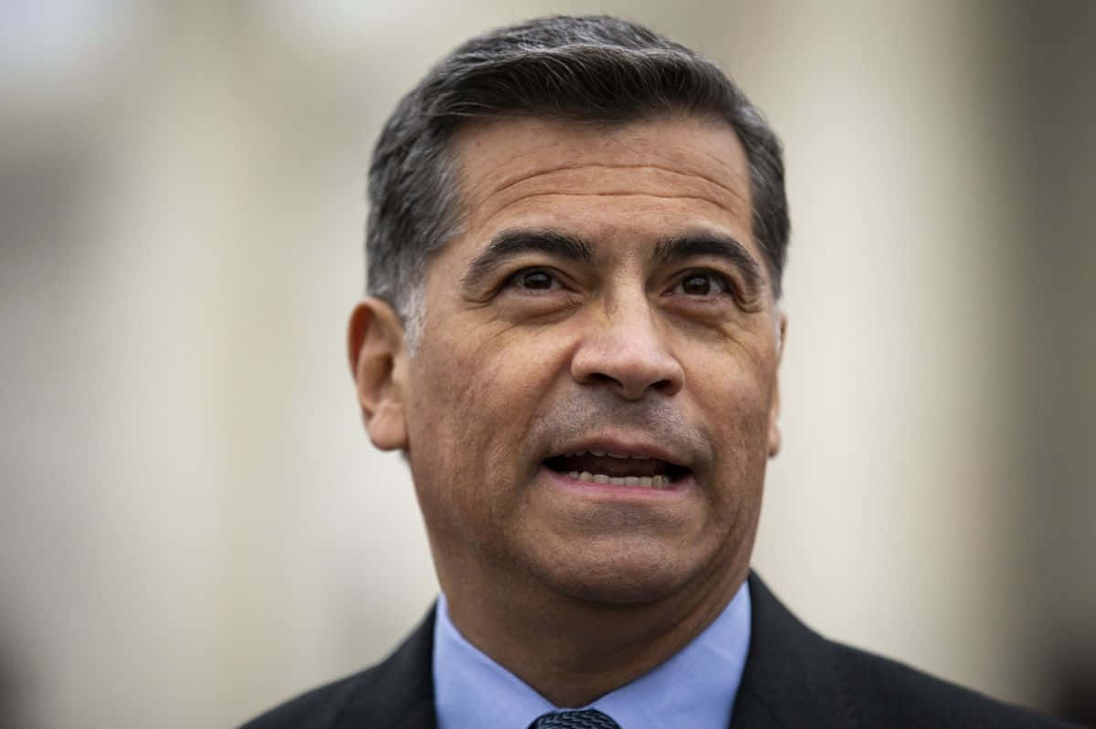 Xavier Becerra Mouth Open Background