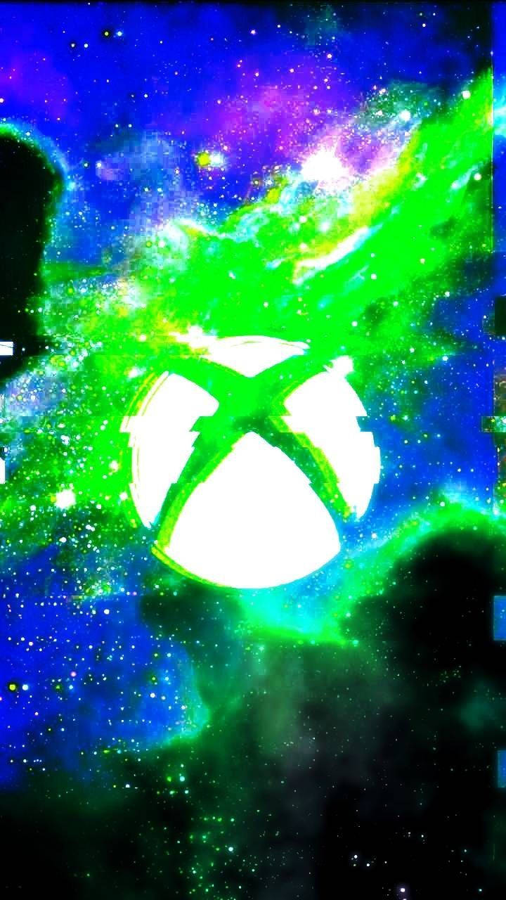 Xbox Logo Galaxy Painting Background