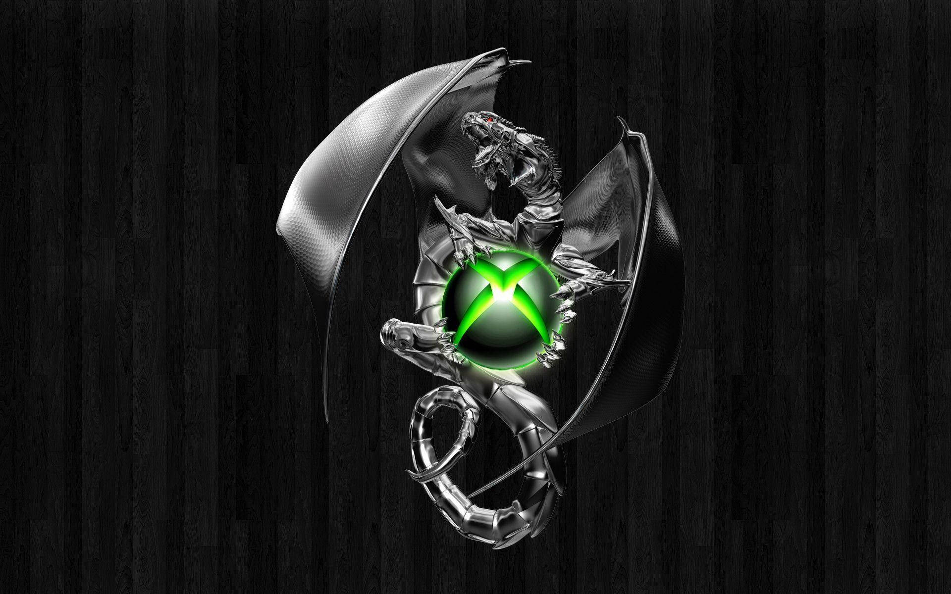 Xbox Logo On Dragon Background