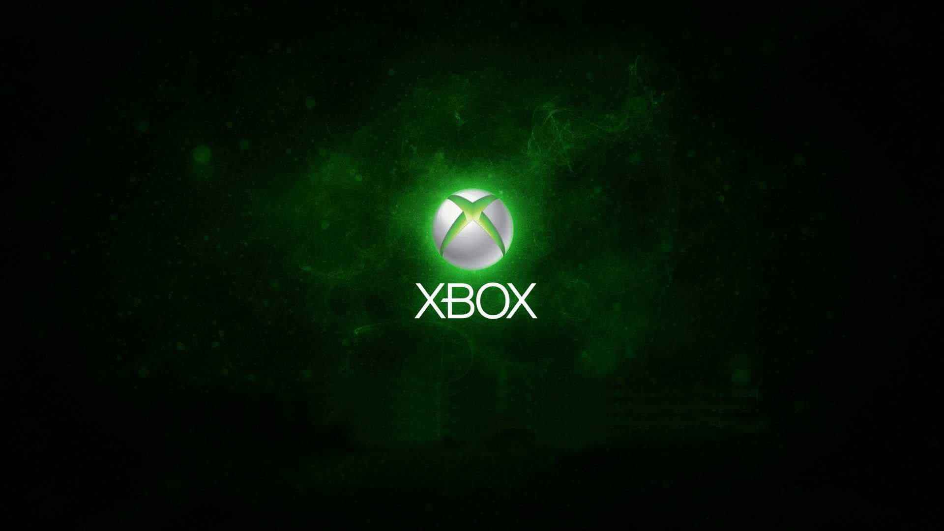 Xbox One X Logo In Green Background