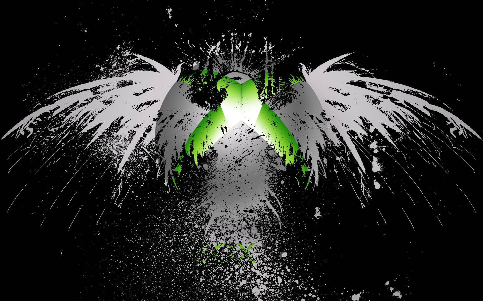 Xbox One X White Eagle Background