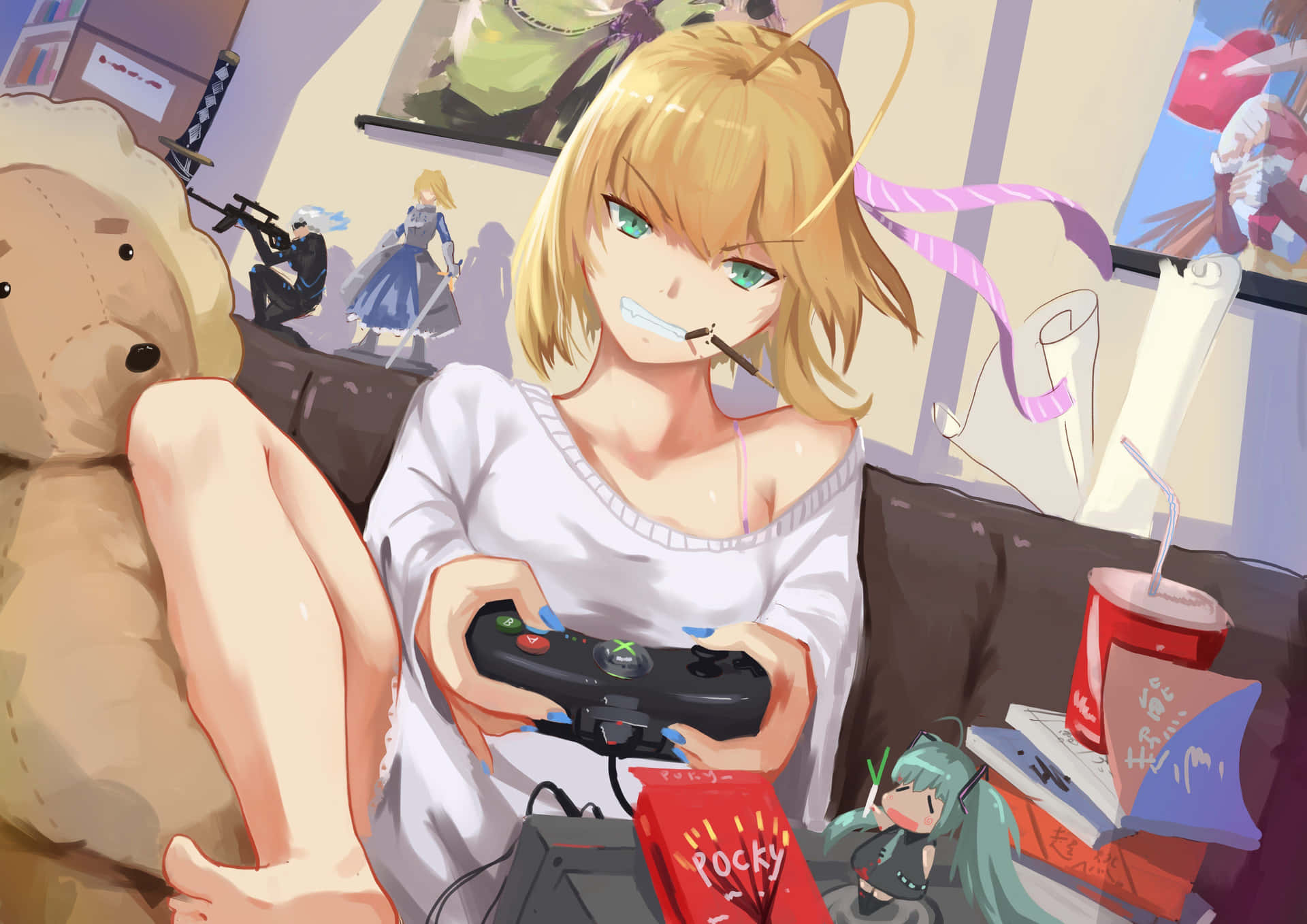 Xbox Pfp Anime Girl Background