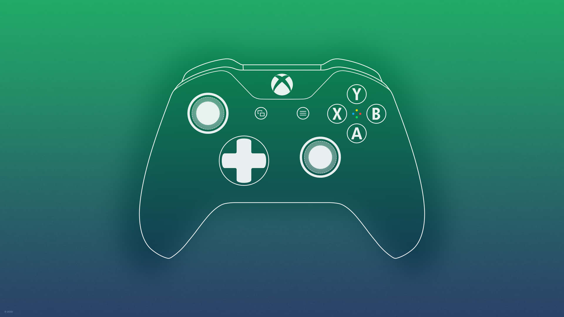Xbox Remote Joystick Outline Background