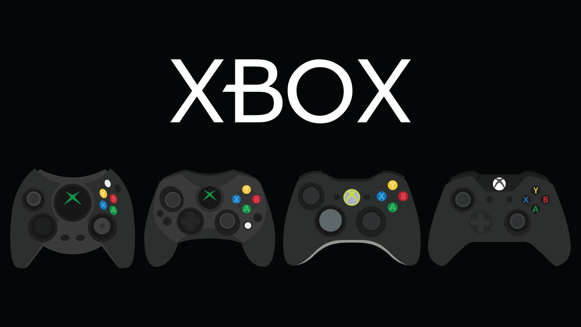 Xbox Series X Controllers Vector Art