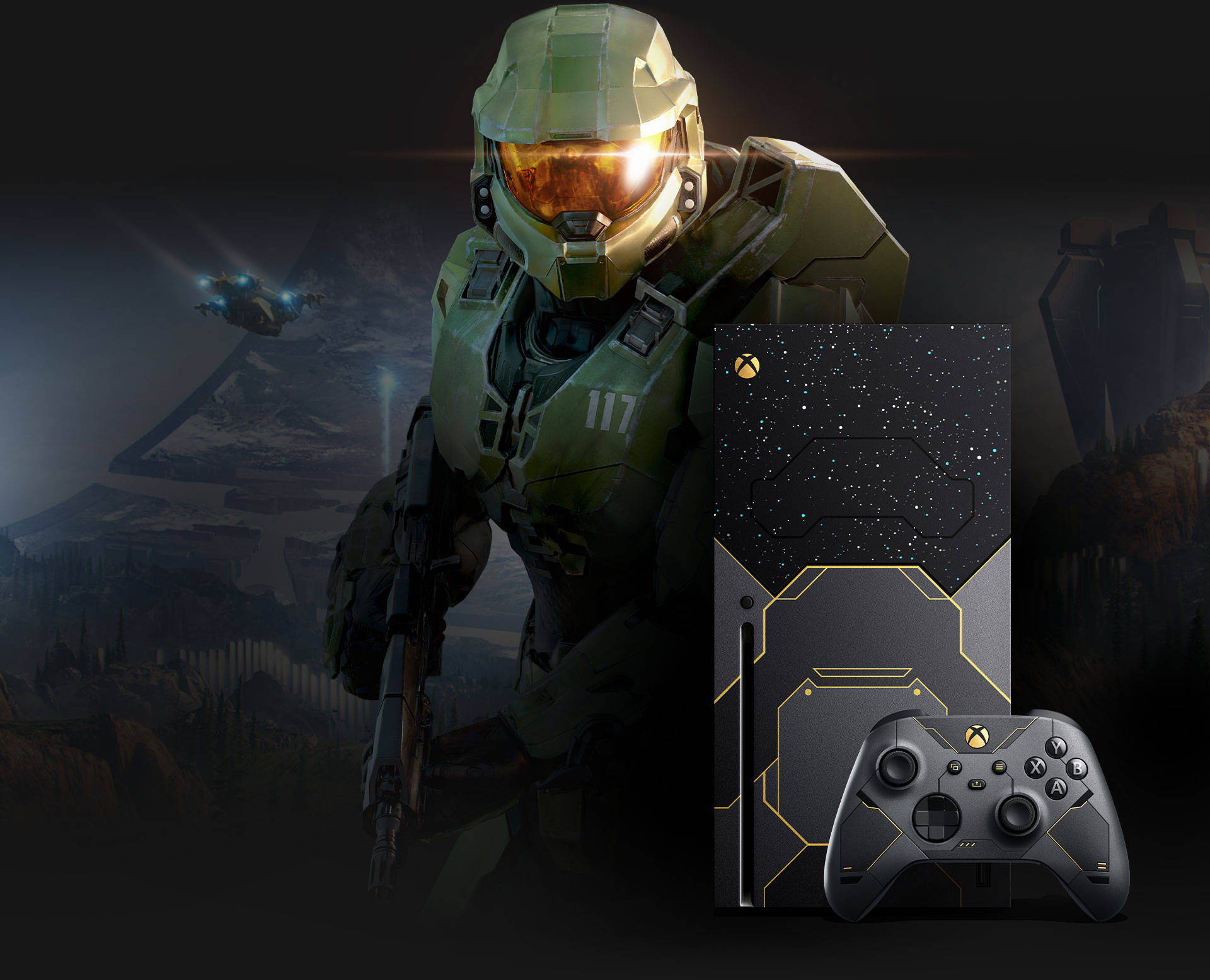 Xbox Series X Halo Infinite Bundle Background