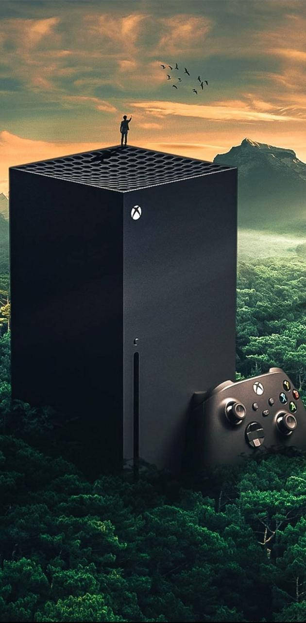 Xbox Series X In The Forest Background