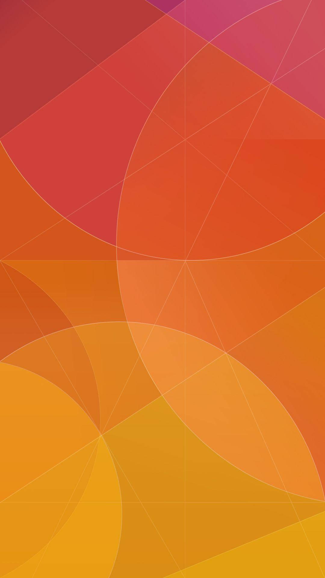 Xiaomi Orange Circles Background