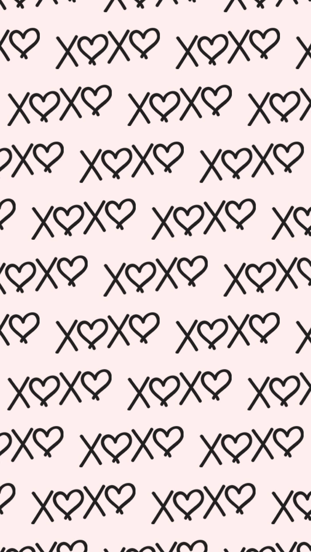 Xoxo Hearts Cute Iphone Lock Screen Background