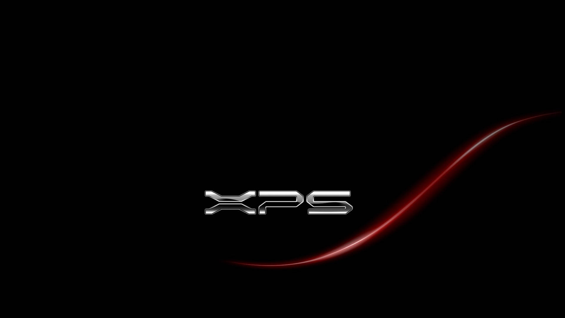 Xps Dell Hd Red Line Background