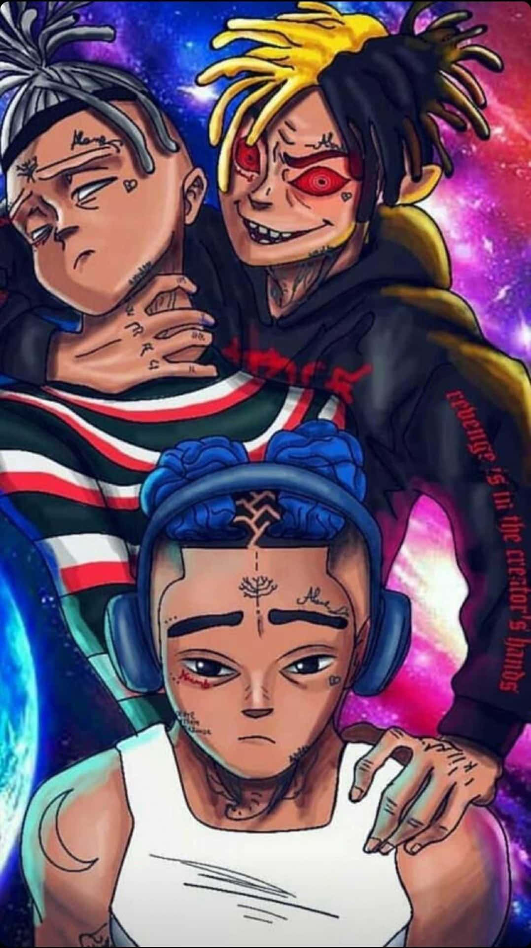 Xxxtentacion And Juice Wrld, Friends In Arm And Sound. Background