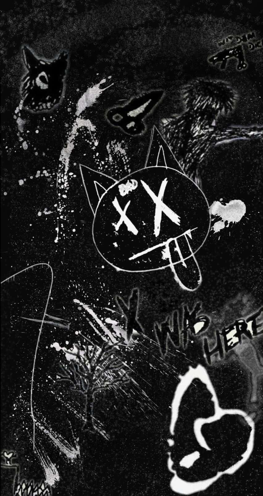 Xxxtentacion Bad White Chalk Art Background