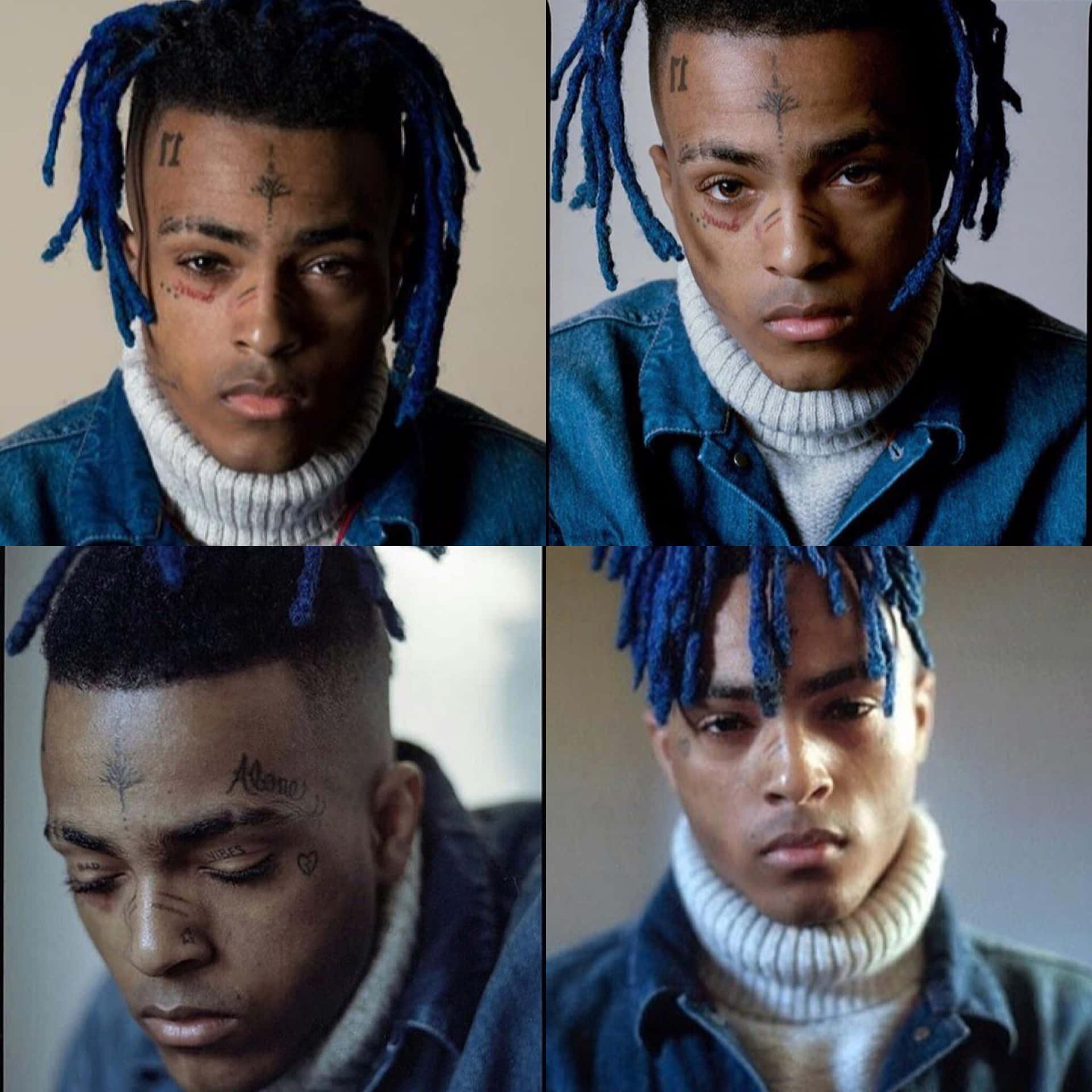 Xxxtentacion Blue Hair [wallpaper] Background