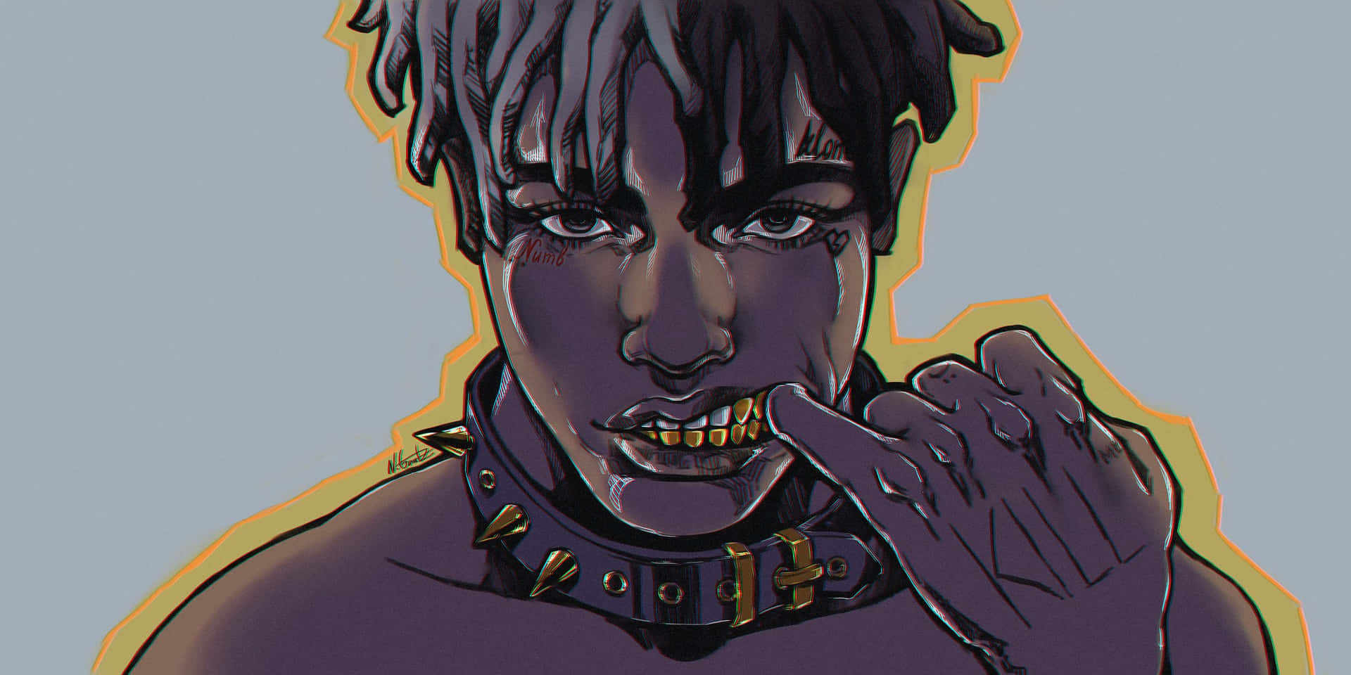 Xxxtentacion Cartoon Laptop Background