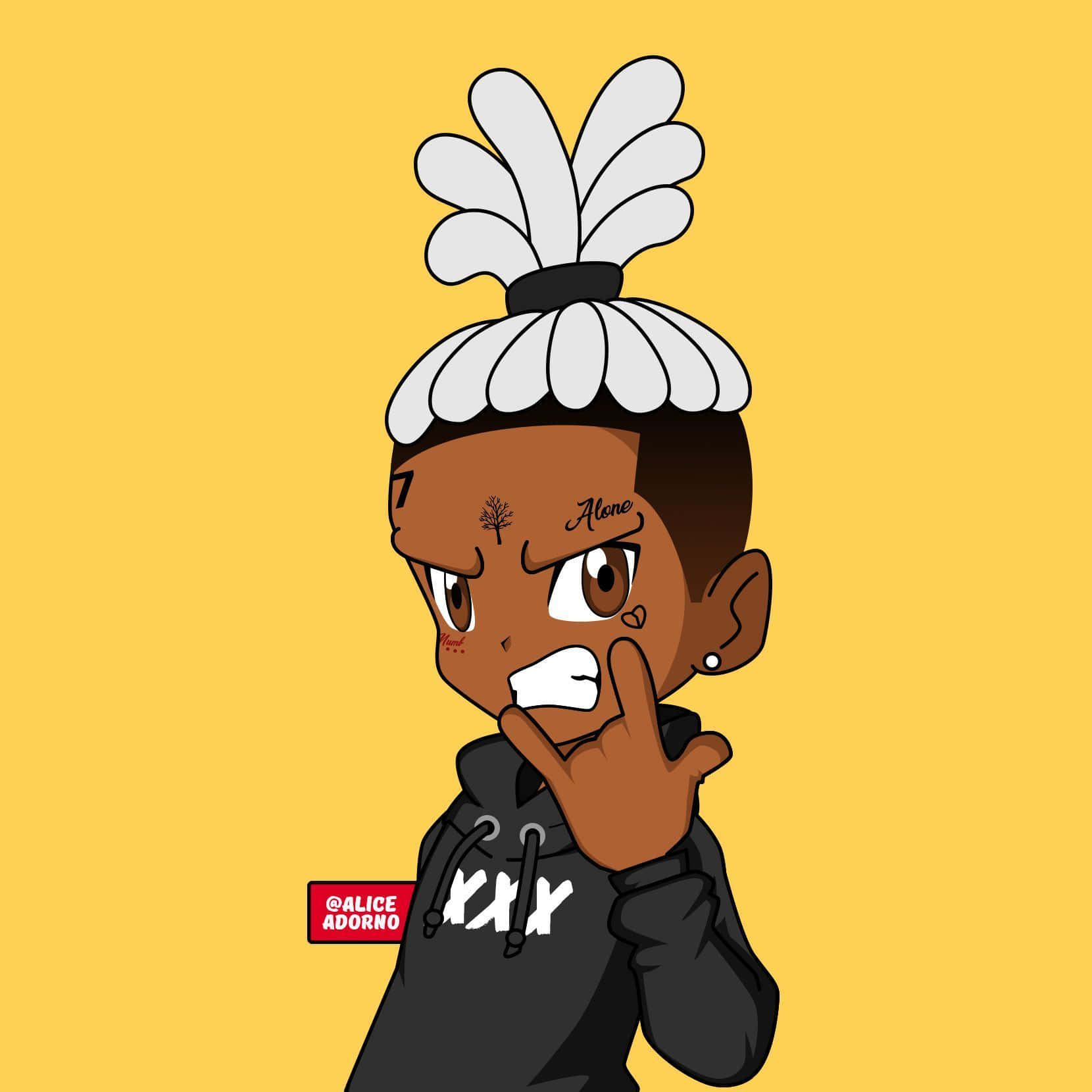 Xxxtentacion Cartoon Rappers Rock On