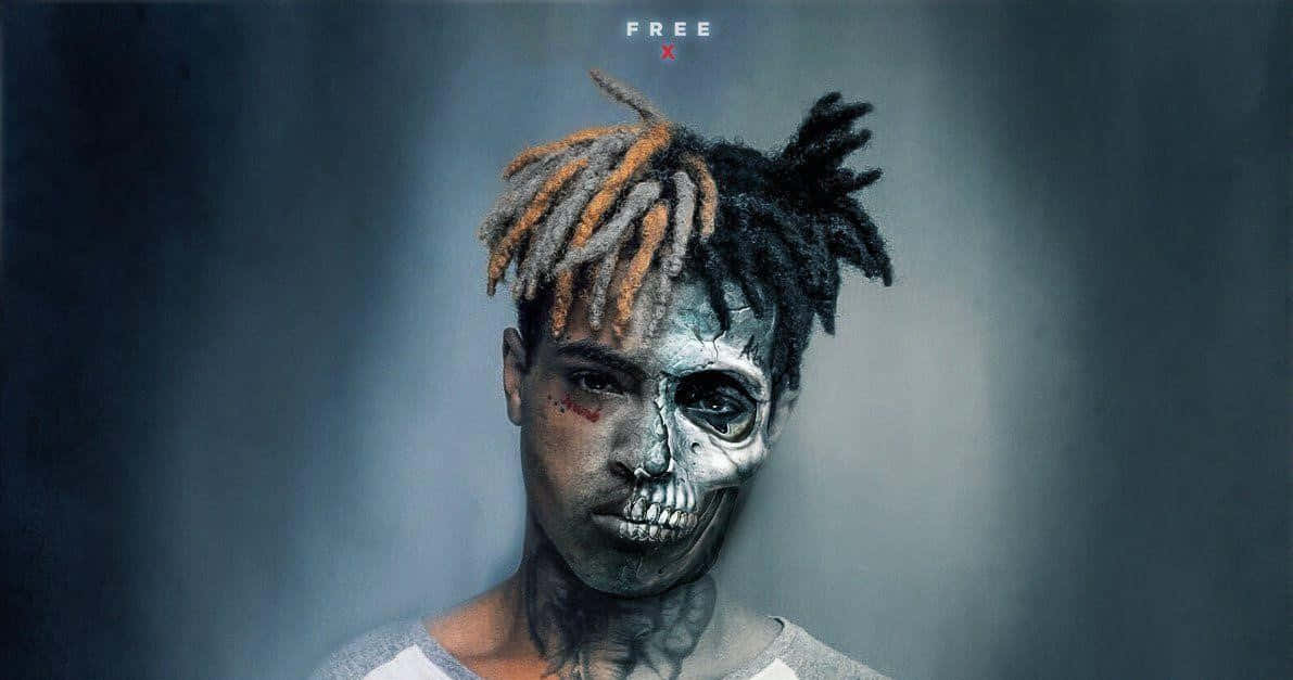 Xxxtentacion Laptop Skull Art Background
