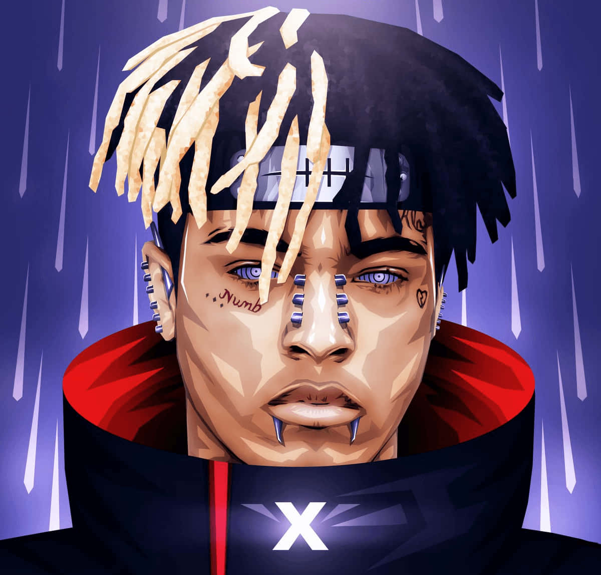 Xxxtentacion Pfp Naruto Background