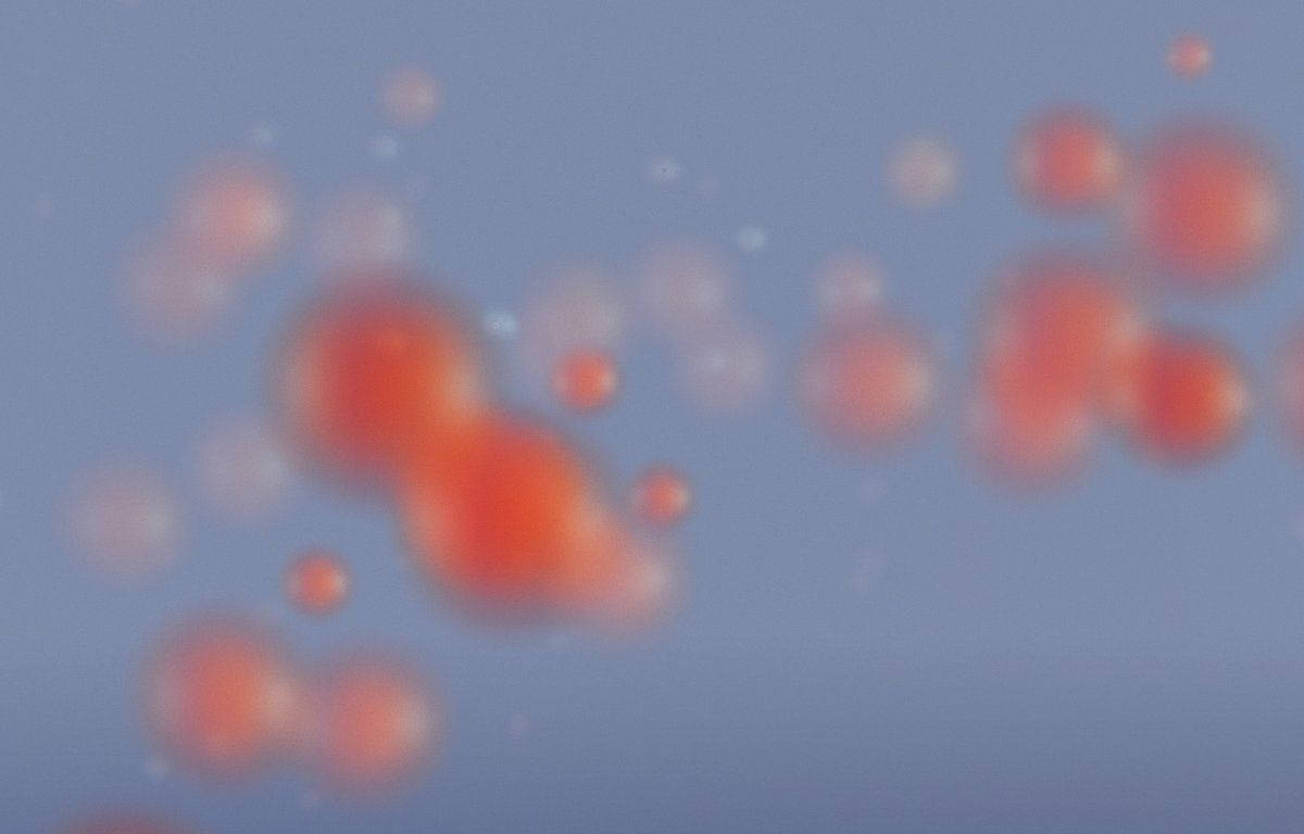 Y2k Aesthetic Faded Orange Spheres Background