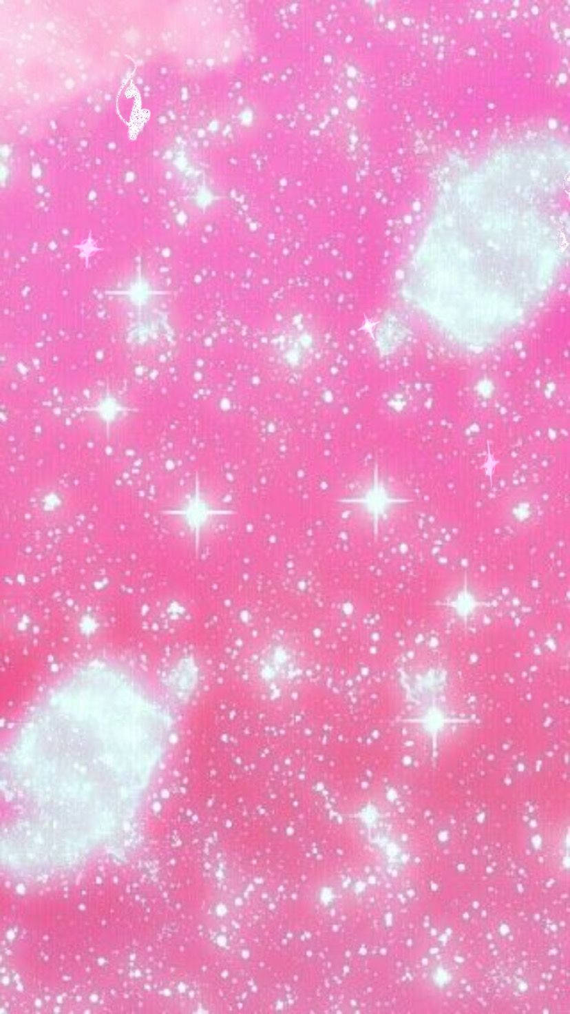 Y2k Aesthetic Glitter Clouds Background