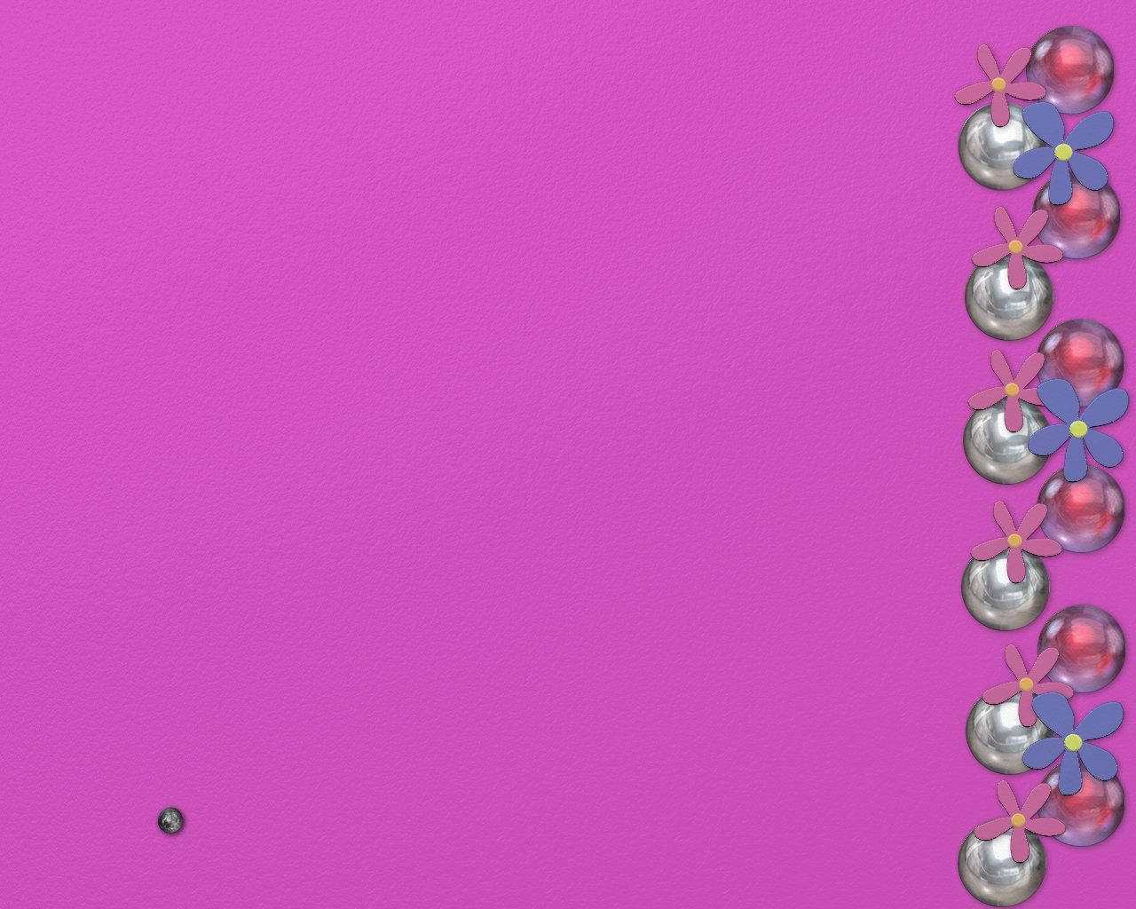 Y2k Aesthetic Pearls And Flowers Background