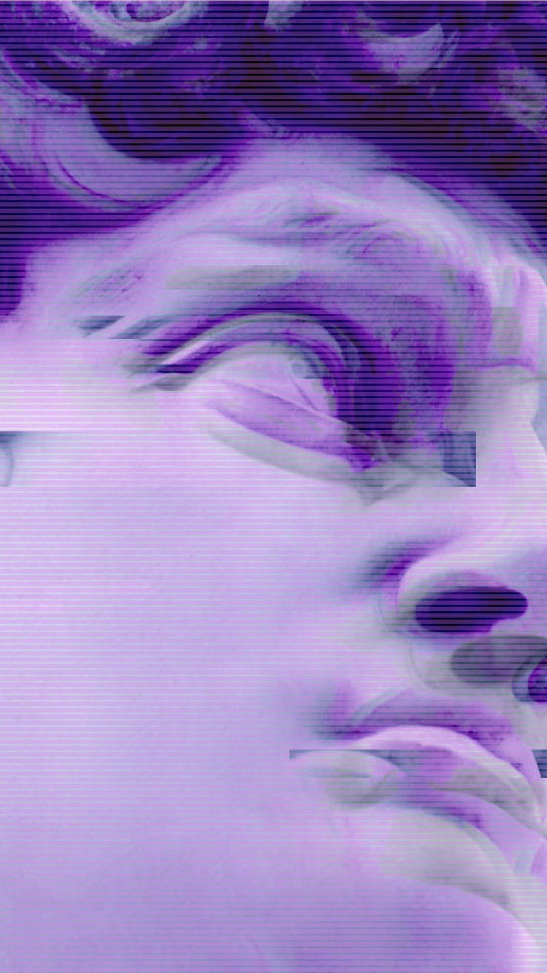 Y2k Aesthetic Purple Portrait