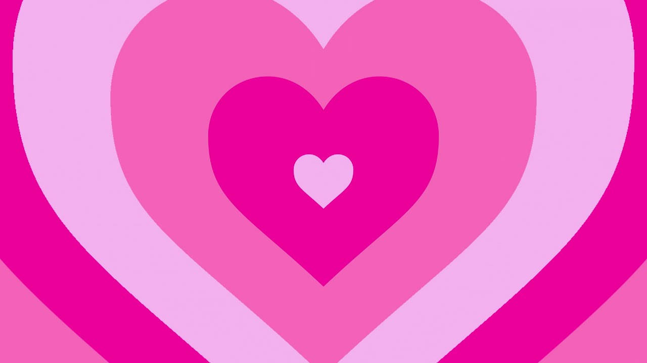 Y2k Heart Pink And Magenta Colours Background