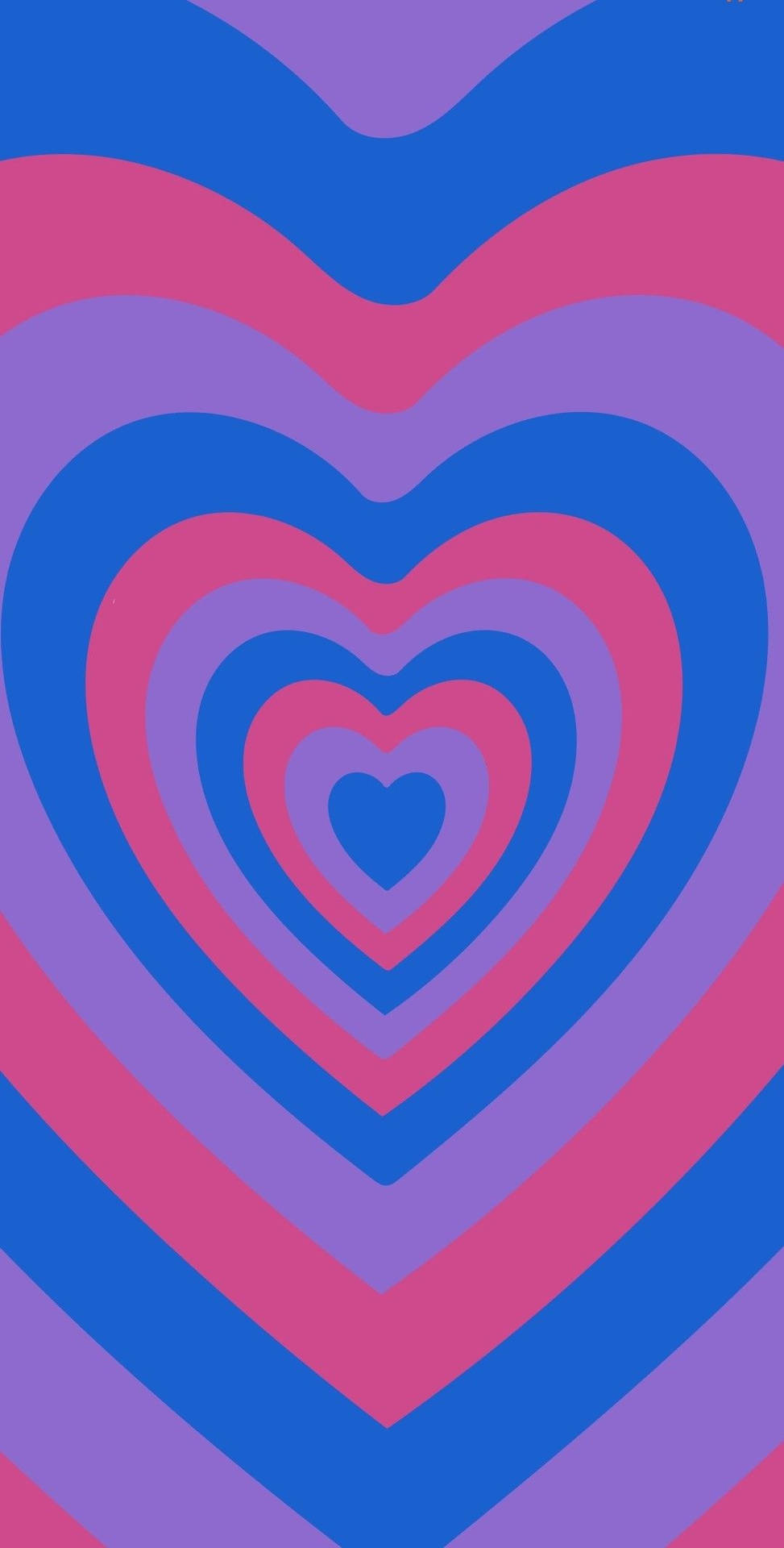 Y2k Heart With Neon Colours Background