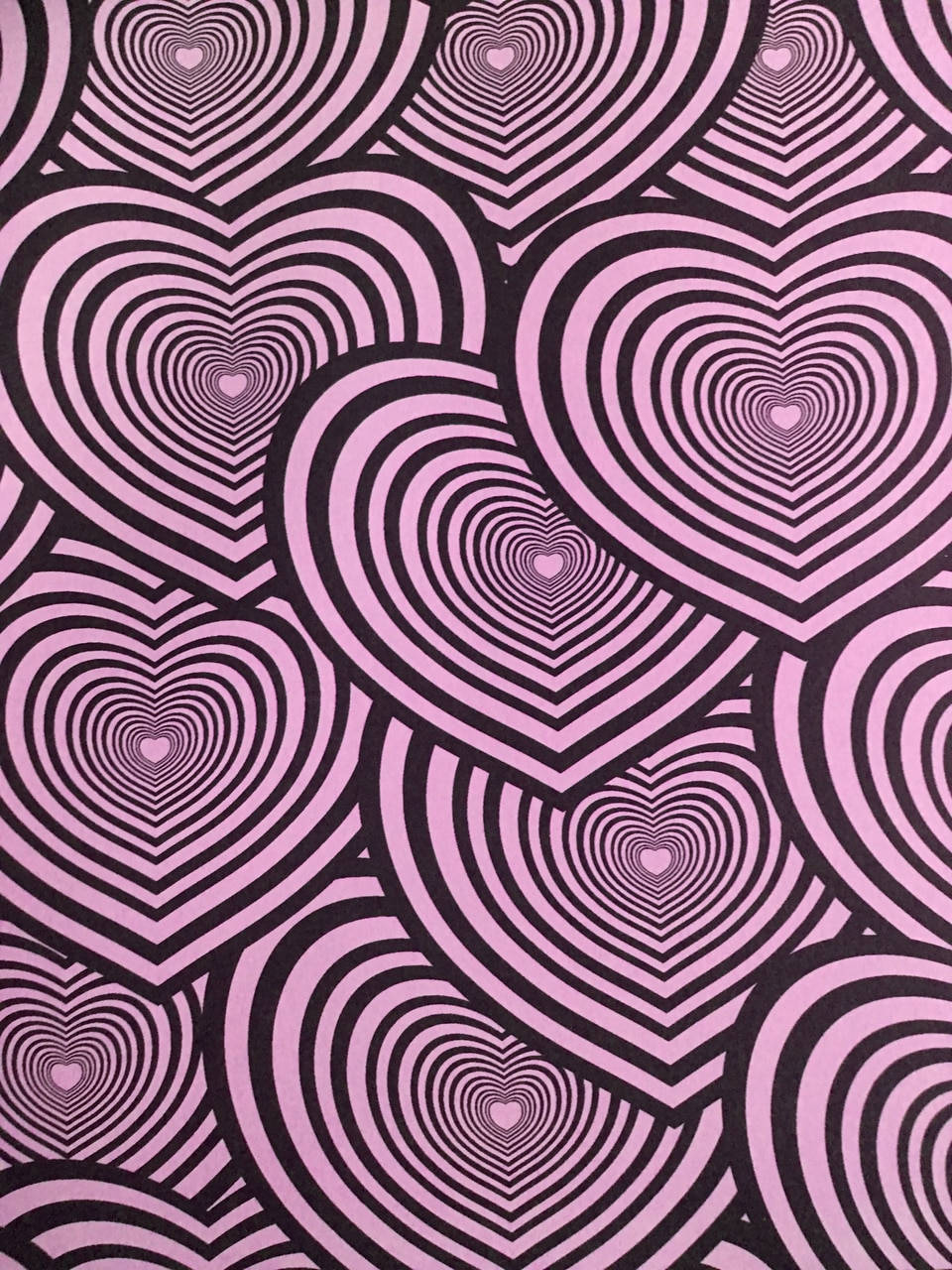 Y2k Hearts Black And Pink Colours Background