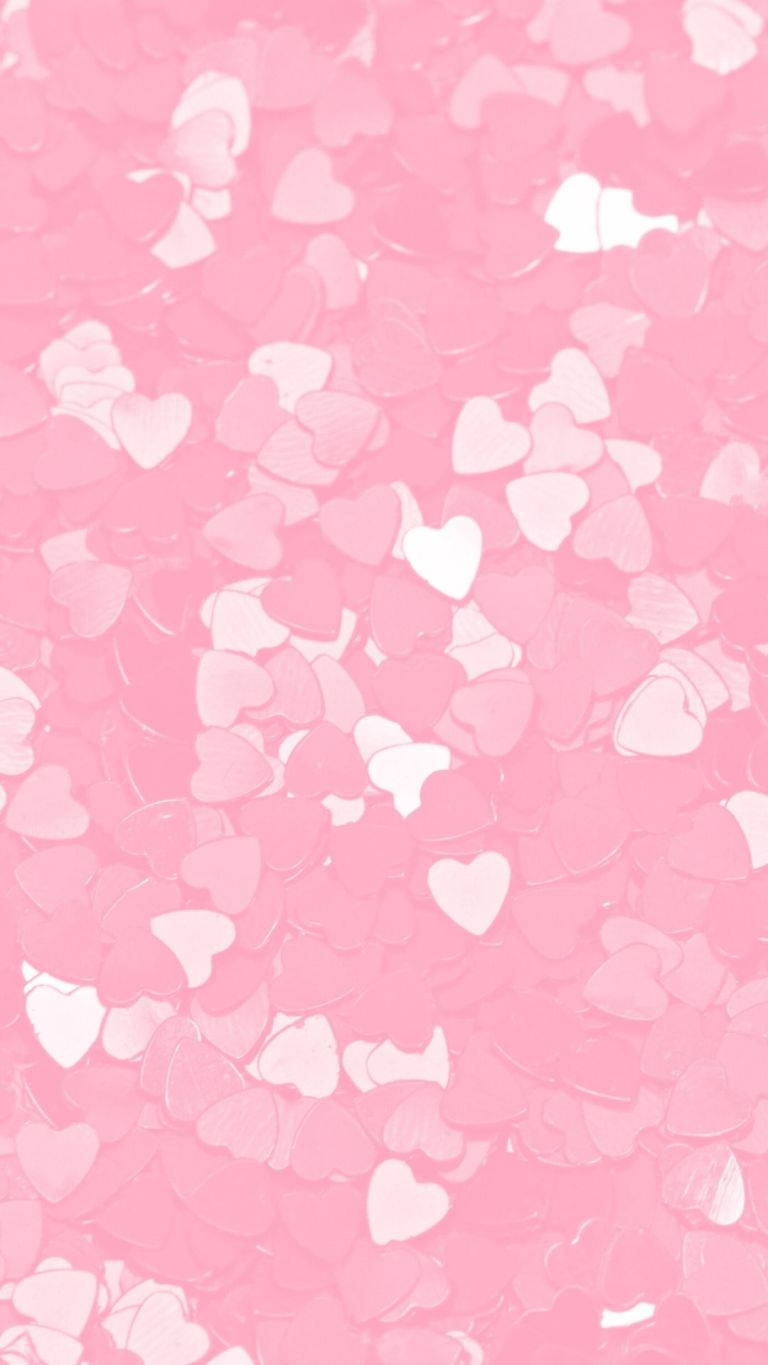 Y2k Hearts Pink Heart Sequins Background