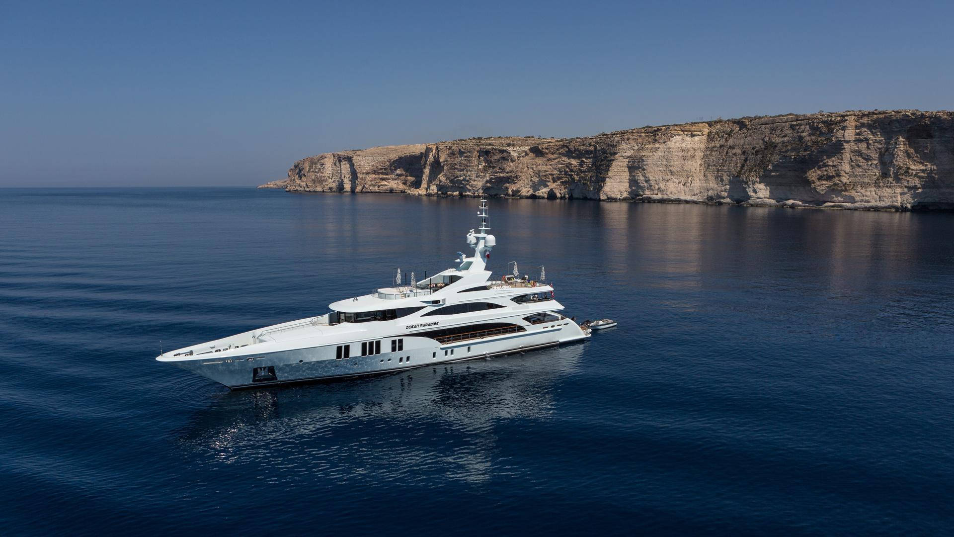 Yacht Dark Blue Sea