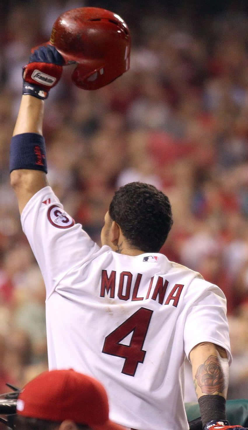 Yadier Molina Of The St. Louis Cardinals Background