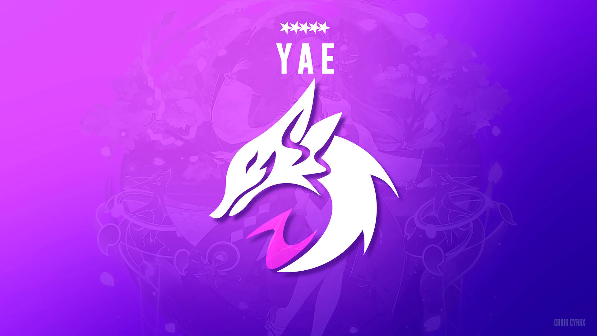 Yae Miko Symbol Background