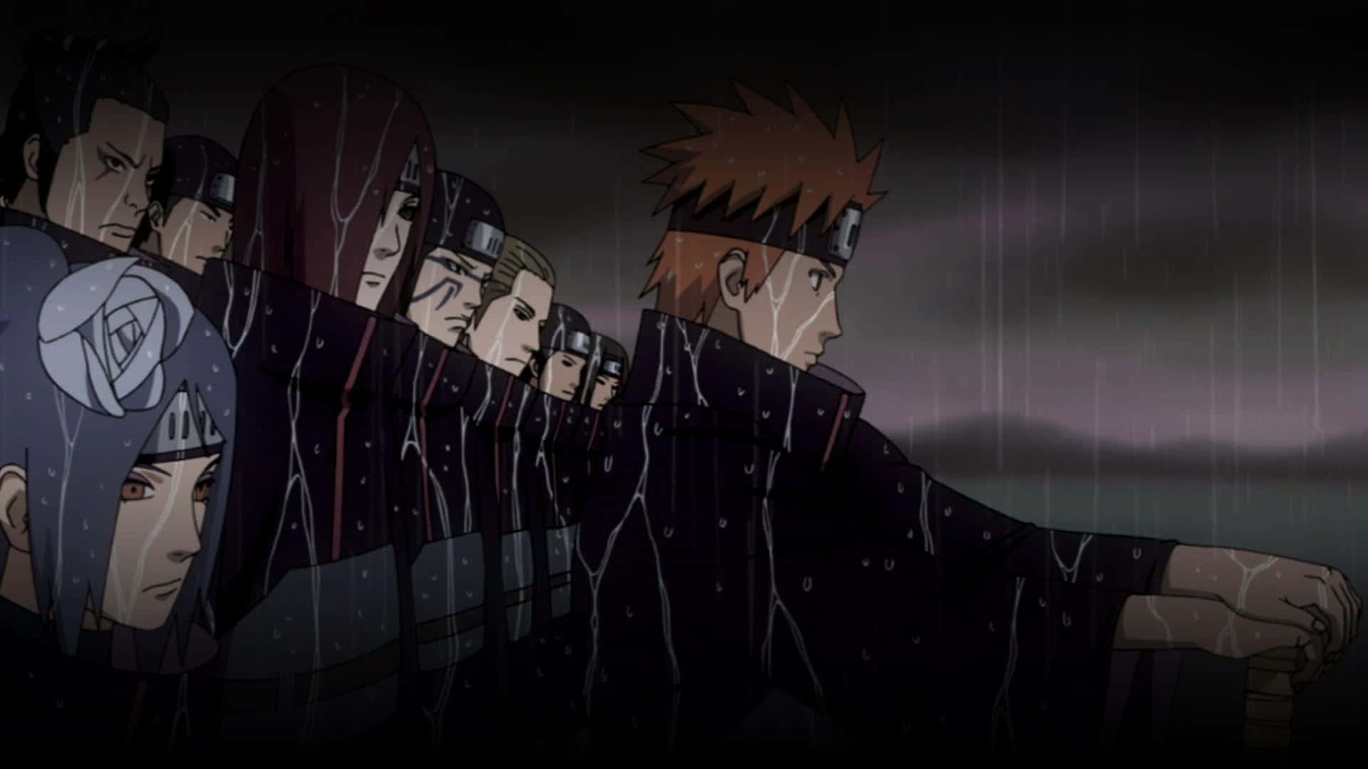 Yahiko On A Rainy Night Background