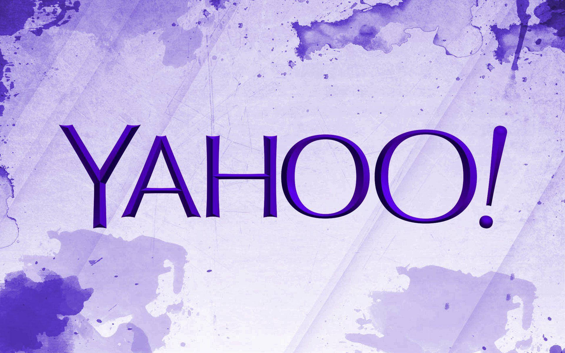 Yahoo Purple Paint Splatters Background