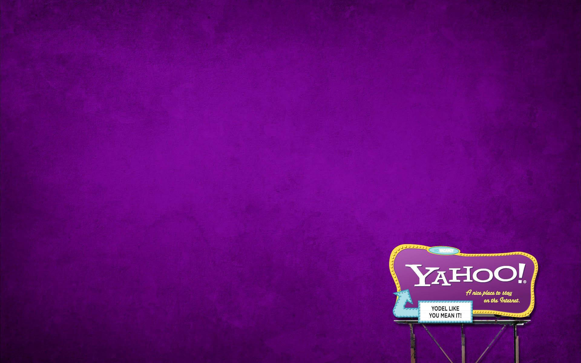Yahoo Purple Sign Background