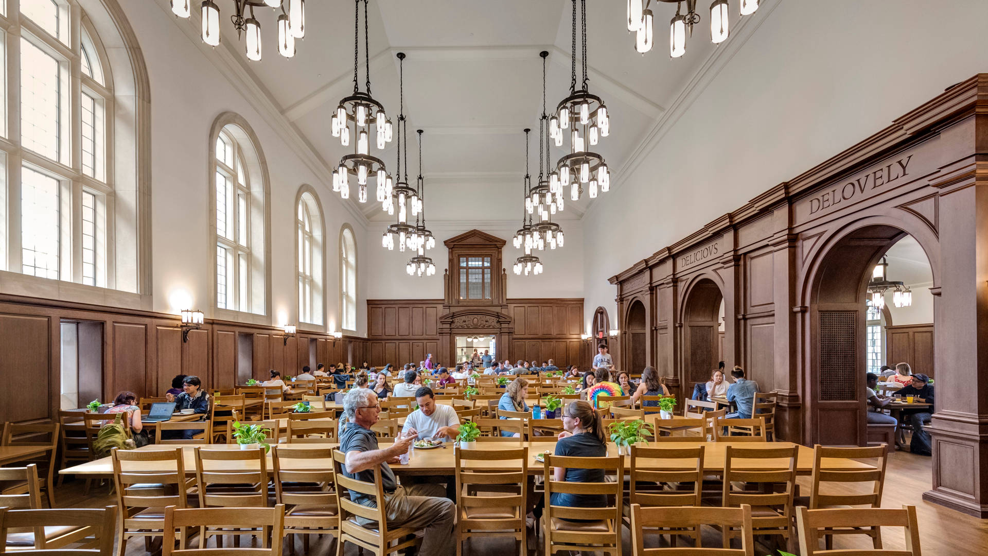 Yale University Food Court Background