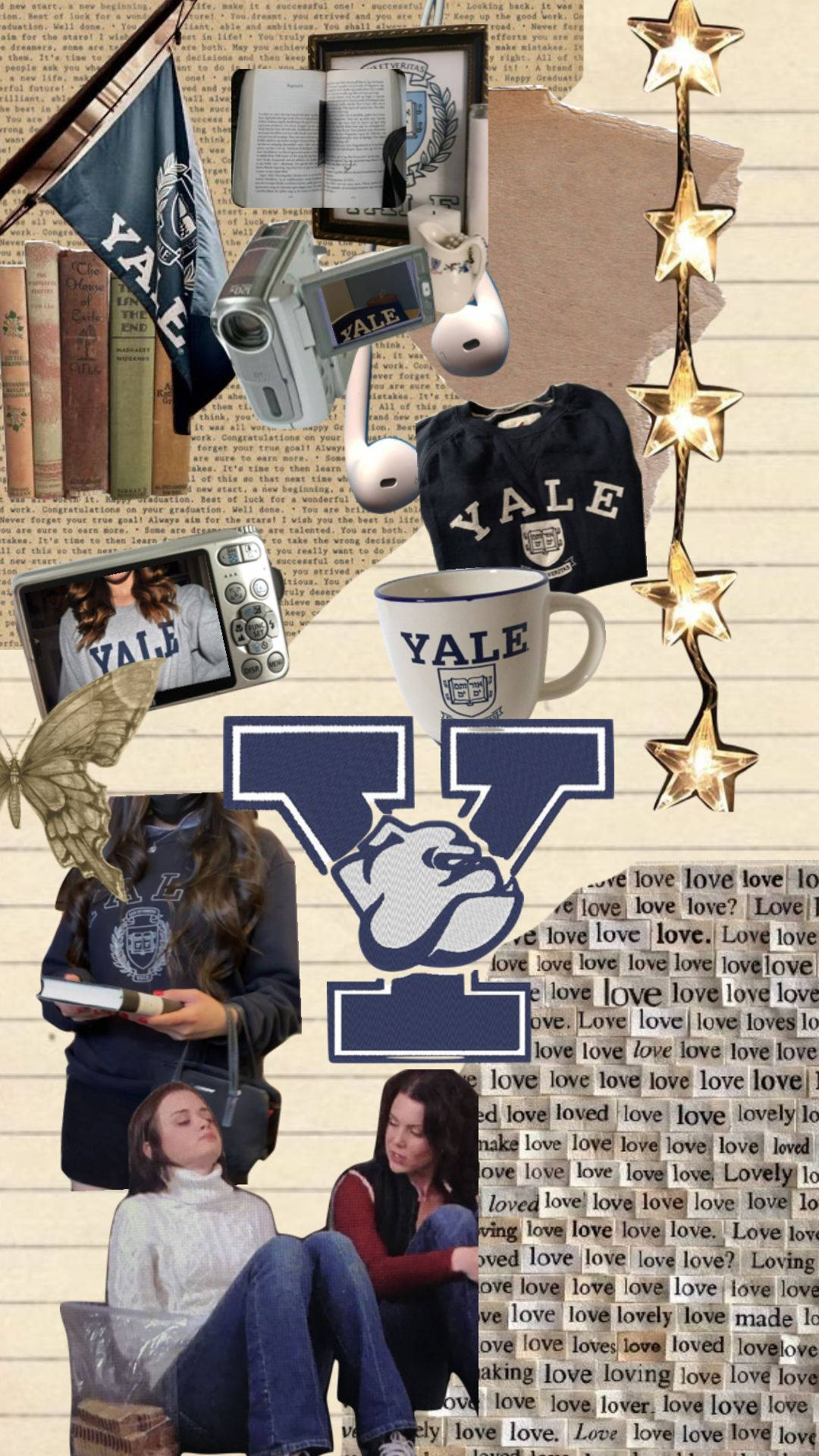 Yale University Freshie Collage Background